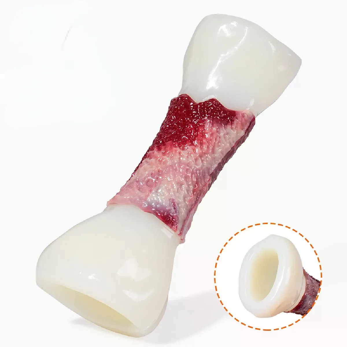 Comparer les prix de Jouet à mâcher durable pour chien sur un bâton pour les mâcheurs agressifs, os à mâcher triangulaires indestructibles, sûrs et durables, véritable parfum de bœuf~04938