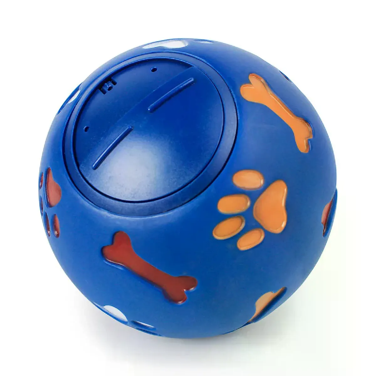 Meilleurs prix pour Jouet pour chien, balle en caoutchouc, distributeur de nourriture, balle de jeu interactive pour animaux de compagnie, jouet d'entraînement dentaire, bleu rouge, diamètre 7,5 cm~06828
