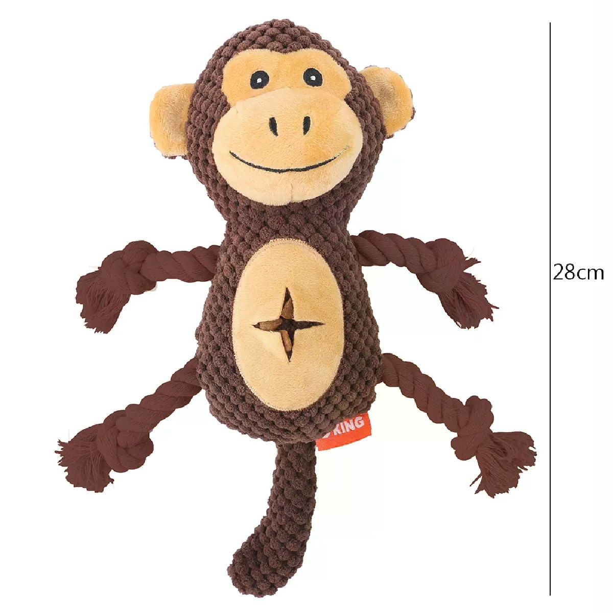 Meilleurs prix pour Jouets en peluche pour chien en velours côtelé, à mâcher et couineurs, jouets pour animaux de compagnie qui grincent et fuient, avec cordes, résistants aux morsures, jouets de nettoyage des dents~07088