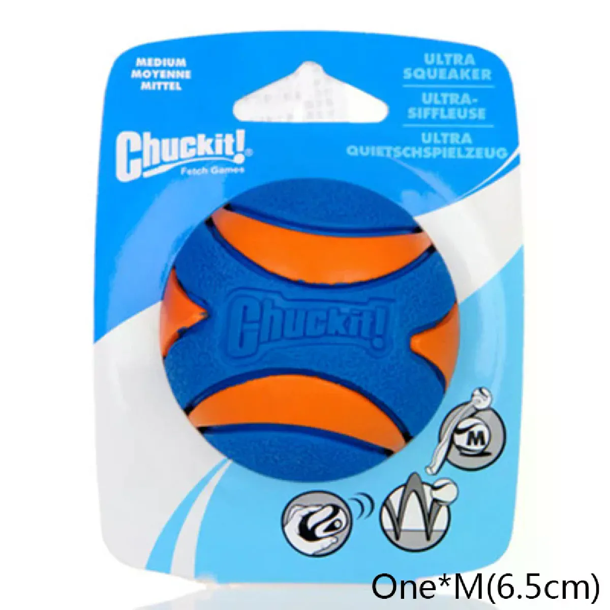 Comparer les prix de Jouet couineur à mâcher pour chien de compagnie, jouet sonore en caoutchouc naturel non toxique, jeu d'extérieur pour petit et grand chien, balle amusante~07486