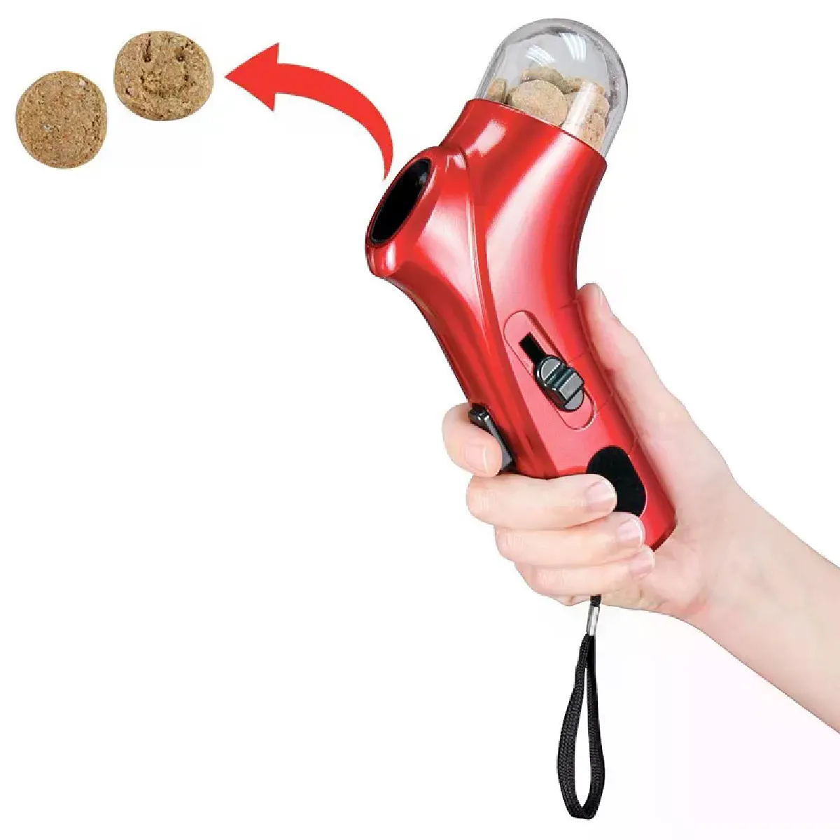 Meilleurs prix pour Lanceur de friandises pour chiens et chats, catapulte, distributeur de friandises, jouets d'entraînement interactifs pour animaux de compagnie, jouets de plage en plein air~06268