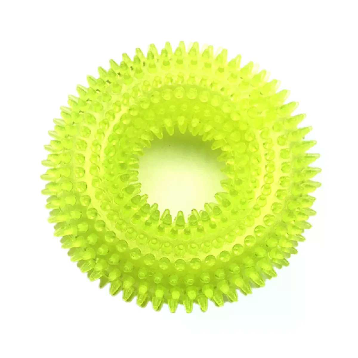 Meilleurs prix pour Jouets pour animaux de compagnie résistants aux morsures, balle sonore à mâcher, dents propres, grand chien Golden Retriever, pointes en TPR, entraînement, dents propres, jouet pour chien~07508