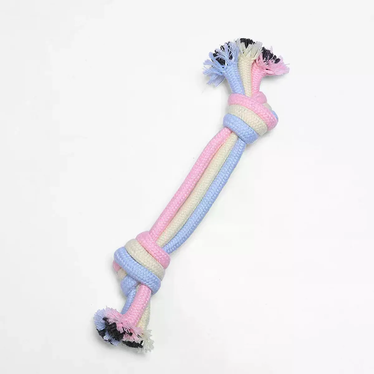 Meilleurs prix pour Balle de coton tressée durable pour chien, jouet à tirer, à mâcher, nettoyage des dents, entraînement, jeu, animal de compagnie~06265