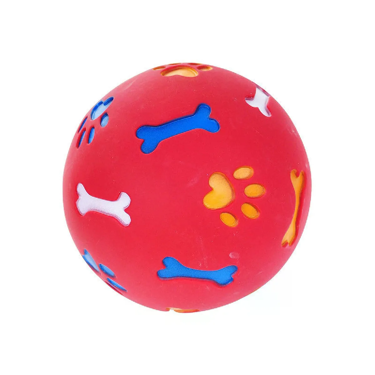 Comparer les prix de Jouet pour chien, balle en caoutchouc à mâcher, distributeur de nourriture, balle de jeu interactive pour animaux de compagnie, jouet d'entraînement dentaire, diamètre 7,5/11/14 cm~04475