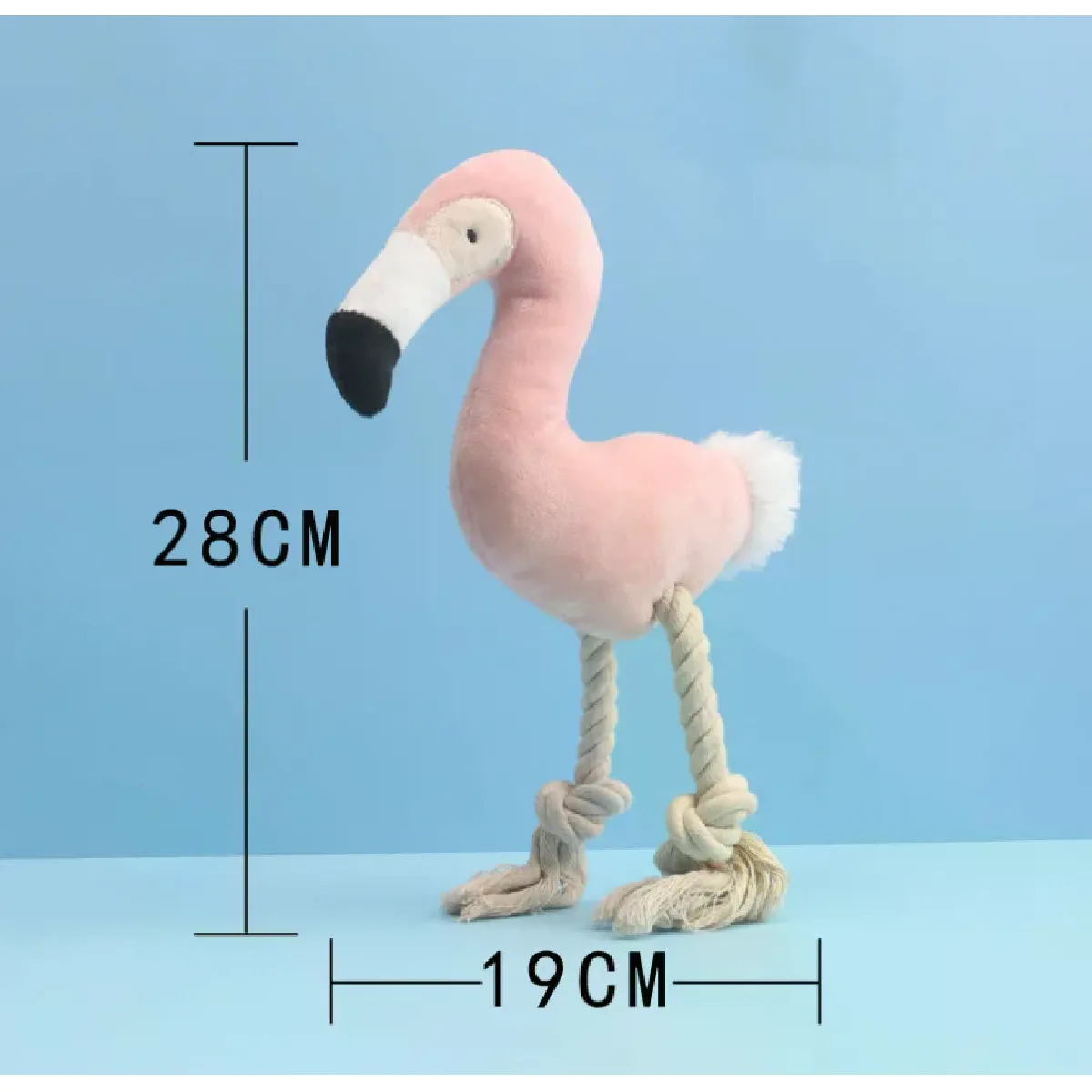 Meilleurs prix pour Jouets couineurs pour chiens, jouet interactif à mâcher en forme de flamant rose, produits de dressage d'animaux de dessin animé, jouets sonores pour petits et moyens chiens~06521