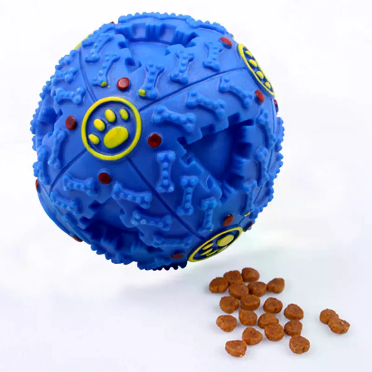 Meilleurs prix pour Jouet couineur pour animaux de compagnie, boule de nourriture manquante, puzzle couineur pour chiot, gros chien, jouets d'entraînement pour chien, bouledogue français, balles pour carlin, accessoires pour animaux de compagnie~06010