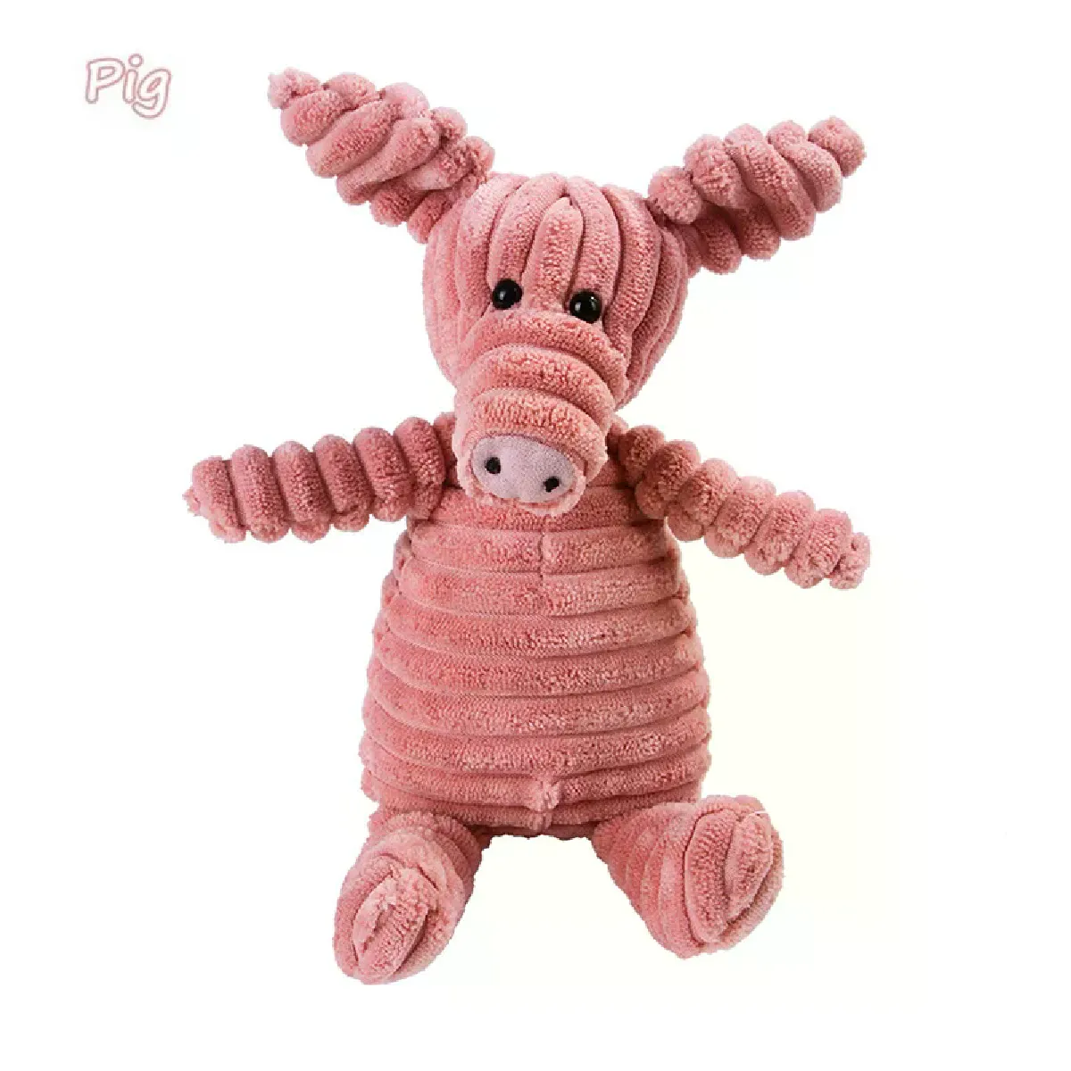 Jouets pour chiens en velours côtelé pour petits et grands chiens, jouets couineurs en peluche pour chiens, jouets à mâcher pour chiots, jouets pour chiens résistants aux morsures~06919