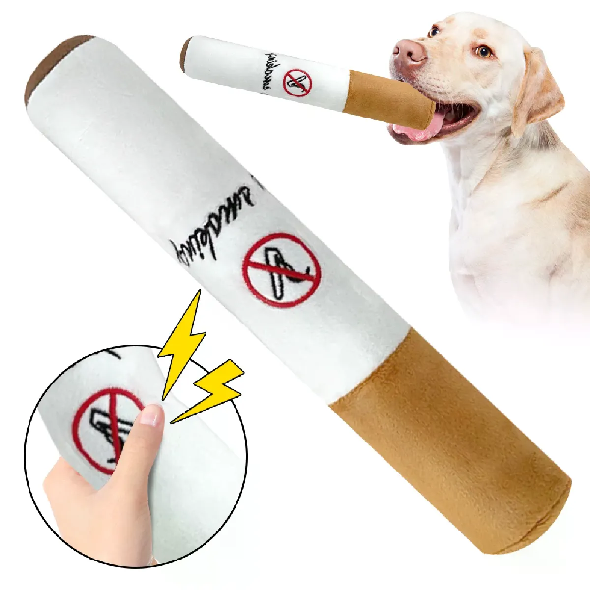 Meilleurs prix pour Jouets réfrigérés pour chiens, enrichissement créatif, cool, cigares, grande fumée, peluche douce en polaire, résistant aux morsures, fournitures pour animaux de compagnie, nouveauté 2023, 1 pièce~07136