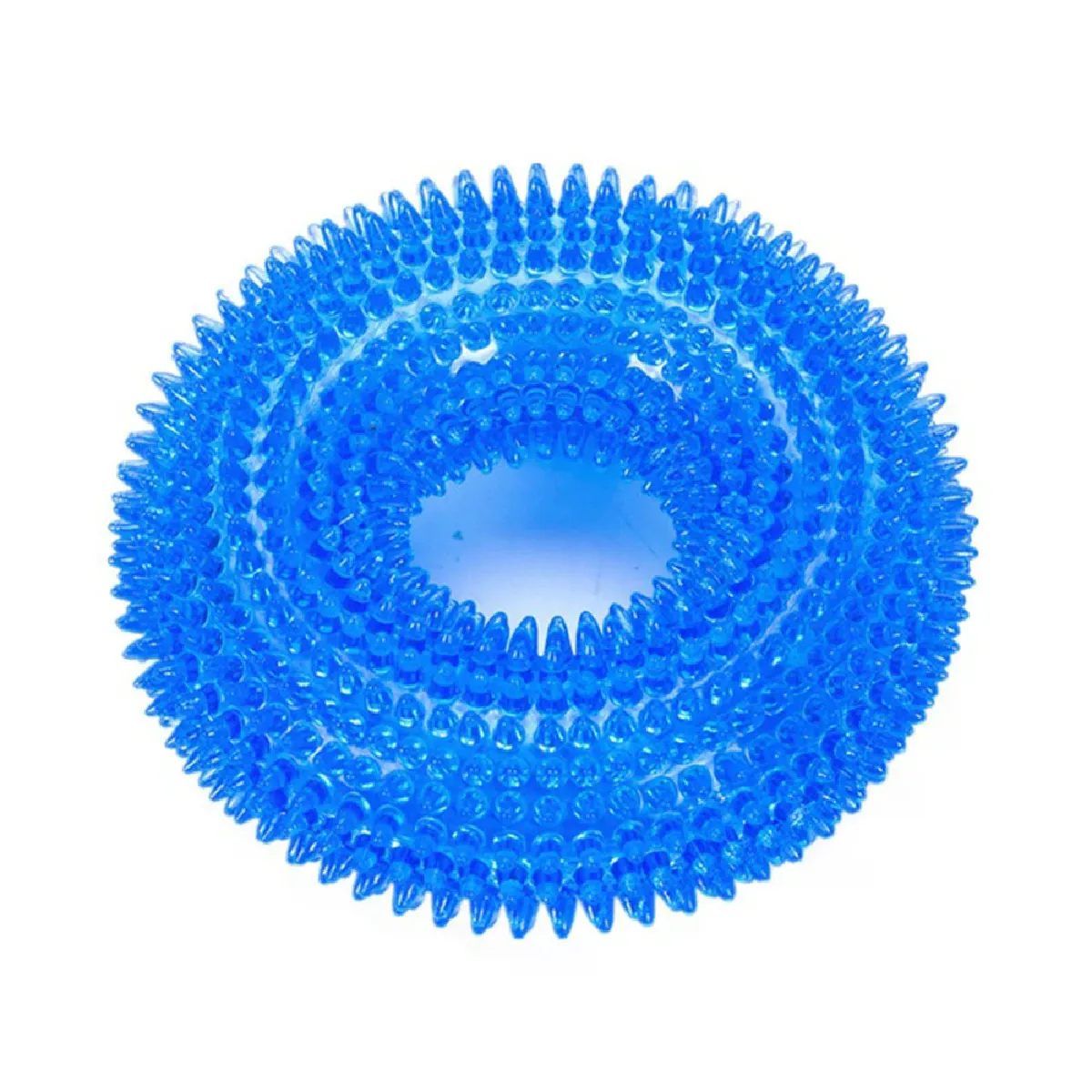 Comparer les prix de Jouets pour animaux de compagnie résistants aux morsures, balle sonore à mâcher, dents propres, grand chien Golden Retriever, pointes en TPR, entraînement, dents propres, jouet pour chien~07510