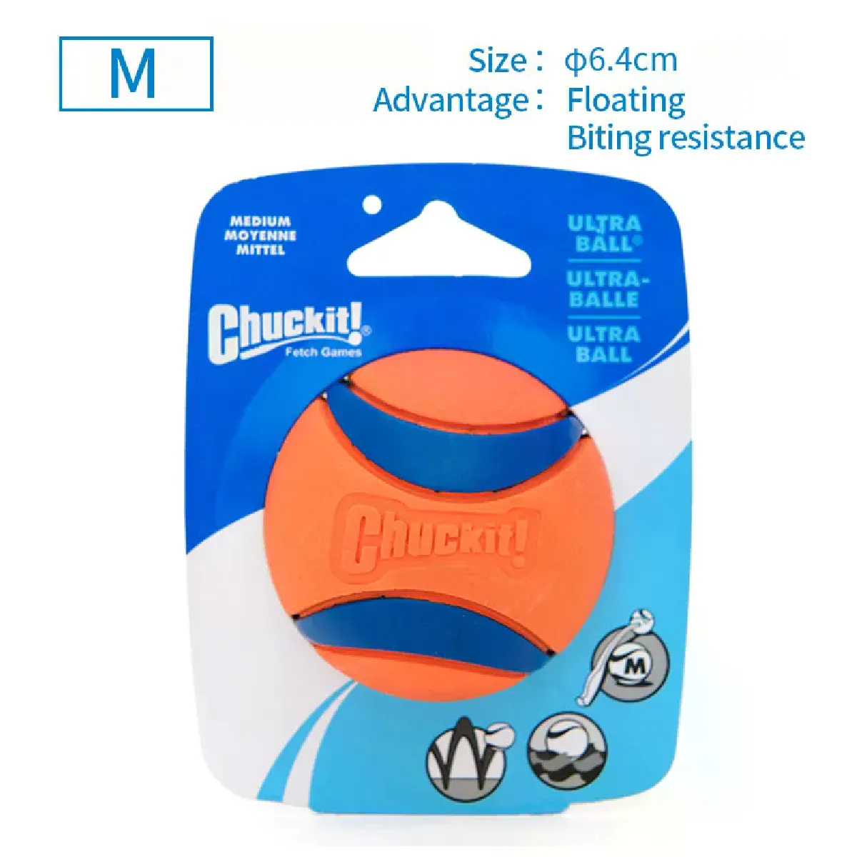 Comparer les prix de Jouet couineur à mâcher pour chien de compagnie, jouet sonore en caoutchouc naturel non toxique, jeu d'extérieur pour petit et grand chien, balle amusante~07492