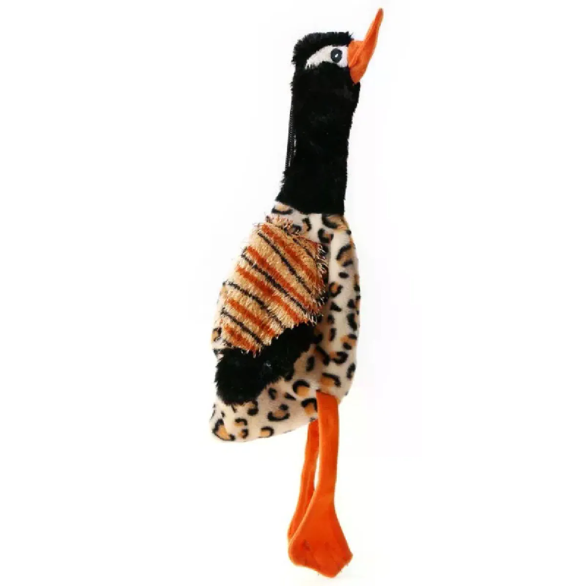 Meilleurs prix pour Jouet en peluche couinant pour chien, 30 x 9 cm, amusant, en forme de canard, oiseau, rembourrage gratuit, interactif, nettoyage des dents, corde à mâcher~04807