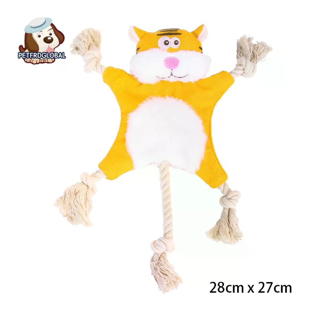 Meilleurs prix pour Jouet en peluche doux et amusant, mignon et couineur, renard, écureuil, ours, grizzly, à mâcher, pour chien, accessoires, matériaux, nœud en coton, jouet vocal~04827