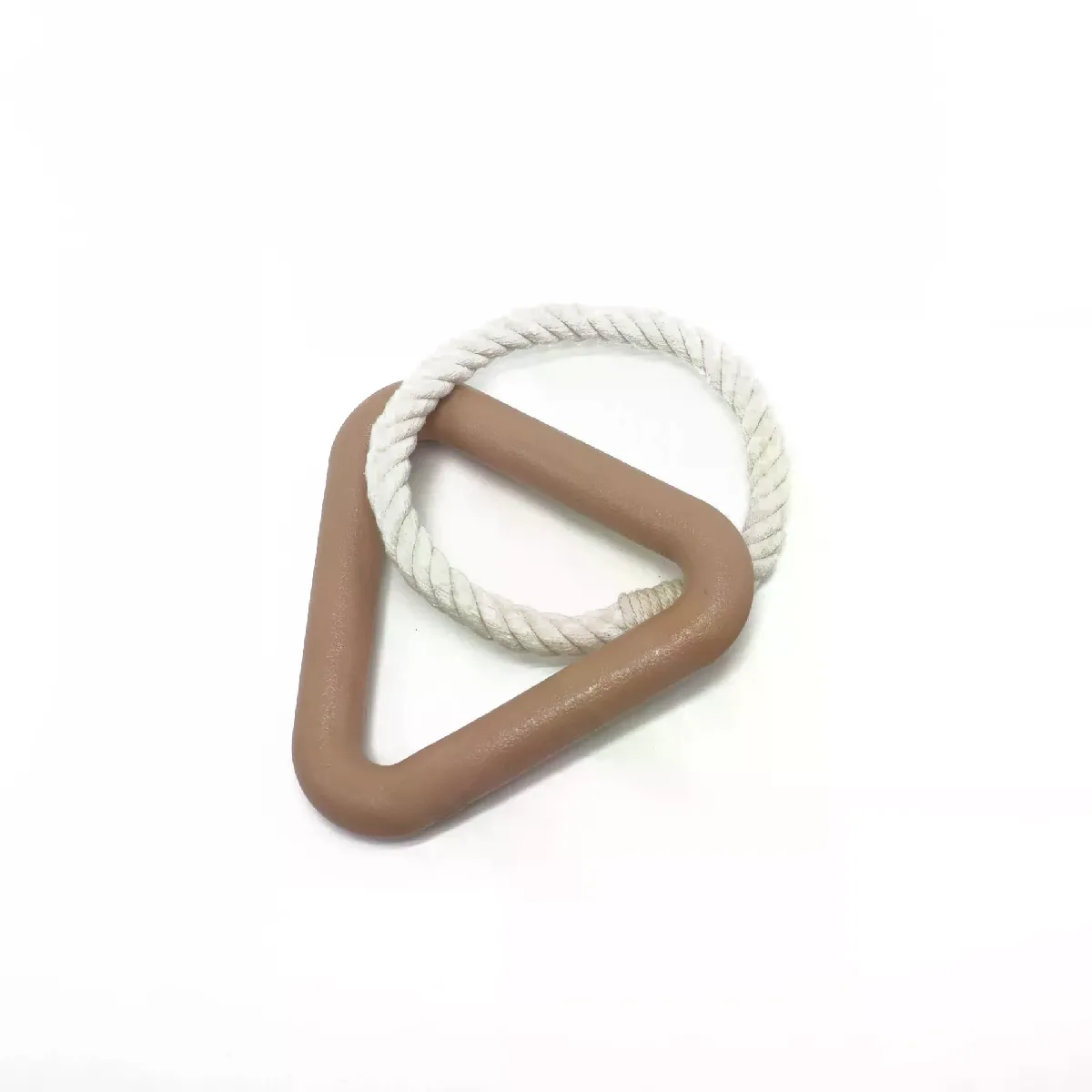 Meilleurs prix pour Jouet pour chien en caoutchouc TPR, triangle, corde en coton, jouet à mâcher pour le nettoyage des molaires des animaux de compagnie, amusant et interactif, pour l'entraînement au tir à la corde~06006