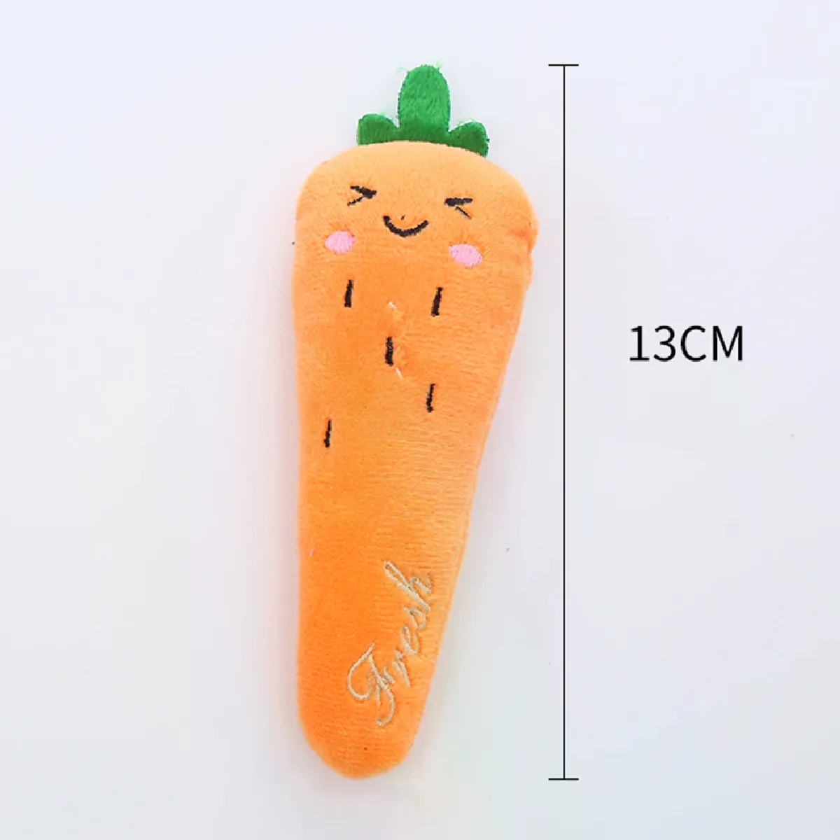 Comparer les prix de Jouet en peluche couineur pour chien, résistant aux morsures, propre, à mâcher, pour chiot, entraînement, banane douce, carottes et légumes, fournitures pour animaux de compagnie~07967