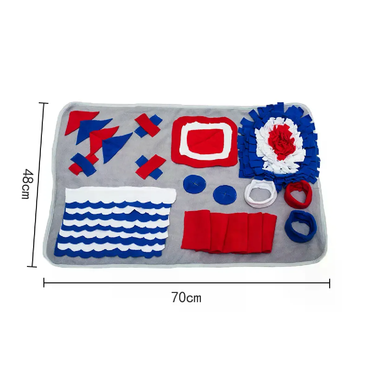 Comparer les prix de Tapis pour chien à priser avec nez et tampon parfumé pour le nez du chien Puzzle jouet à alimentation lente bol distributeur de nourriture tapis lavable jouets pour chiens~04218