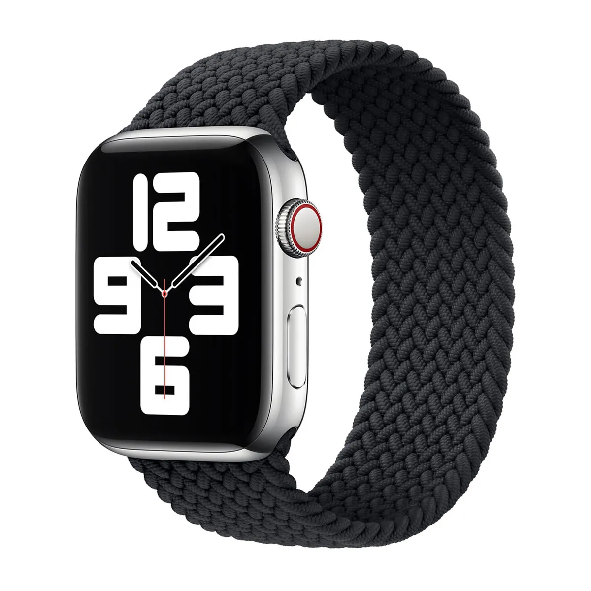 Bracelet Solo tressé pour Apple Watch 44454649 mm Taille 12 Charcoal