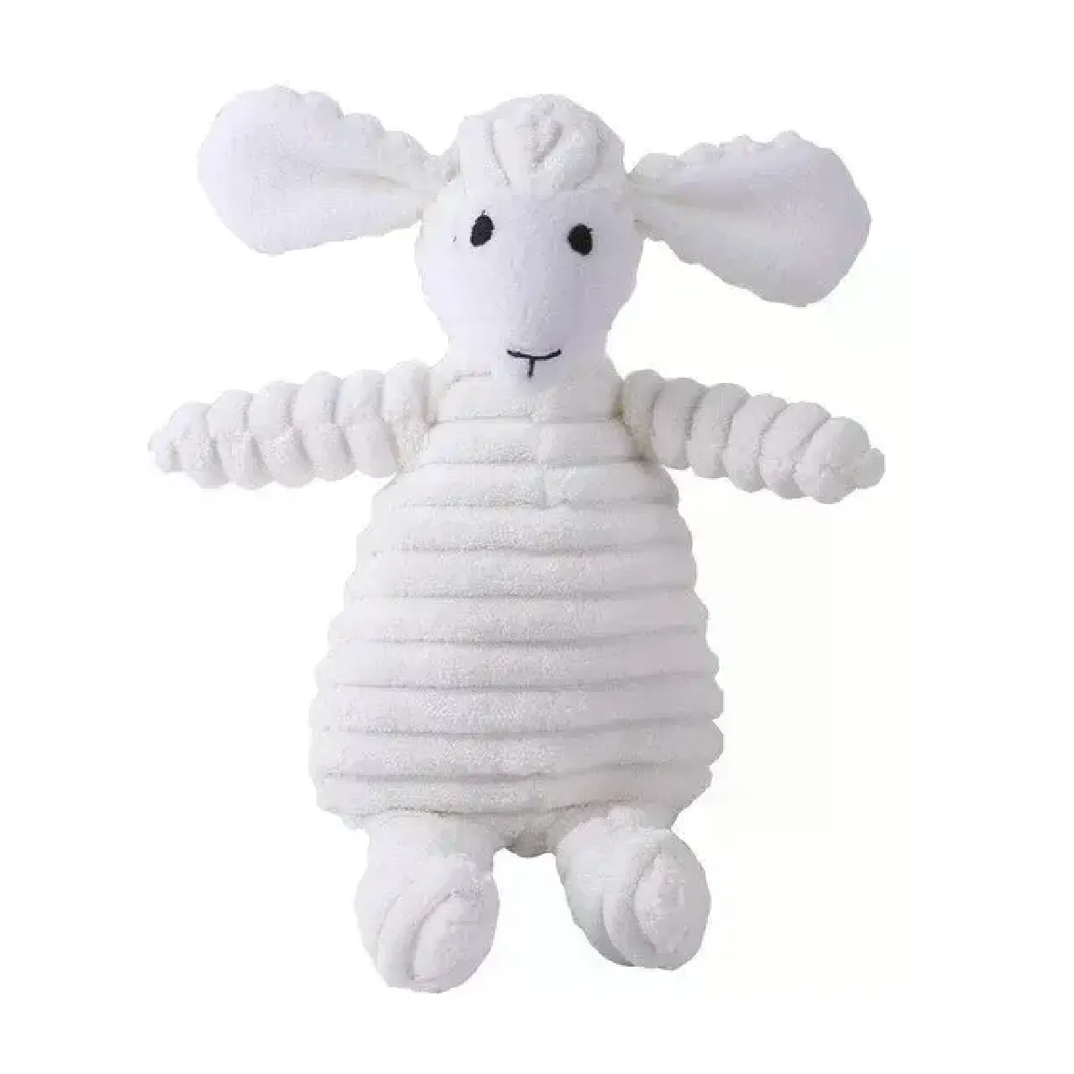Jouet en peluche pour chien, jouet à mâcher, résistant à l'usure, couineur, mignon, en forme de renard, interactif, pour chiots de taille moyenne et grande~07684