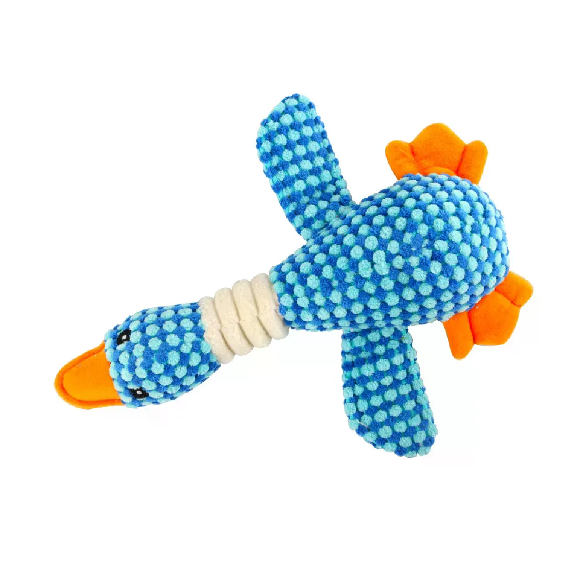 Meilleurs prix pour Jouet pour chien en forme de canard colvert pour les mordeurs agressifs, motif oies sauvages, jouets d'entraînement pour chien, adorable jouet couineur à mâcher doux pour chien~07161