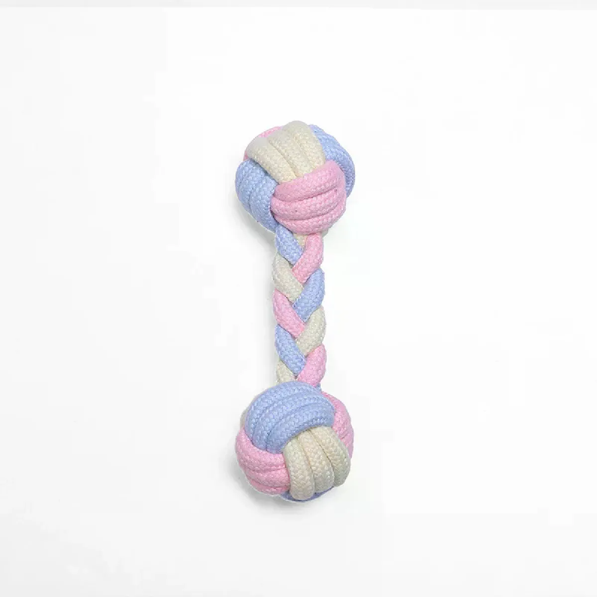 Meilleurs prix pour Balle de coton tressée durable pour chien, jouet à tirer, à mâcher, nettoyage des dents, entraînement, jeu, animal de compagnie~06262