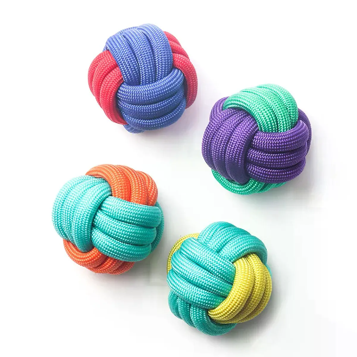 Meilleurs prix pour Jouets pour animaux de compagnie, nouvelle couleur, molaires tissées, résistant aux morsures, dents propres, jouet interactif pour chiens, soulage l'ennui, balle, fournitures pour chiens~06774