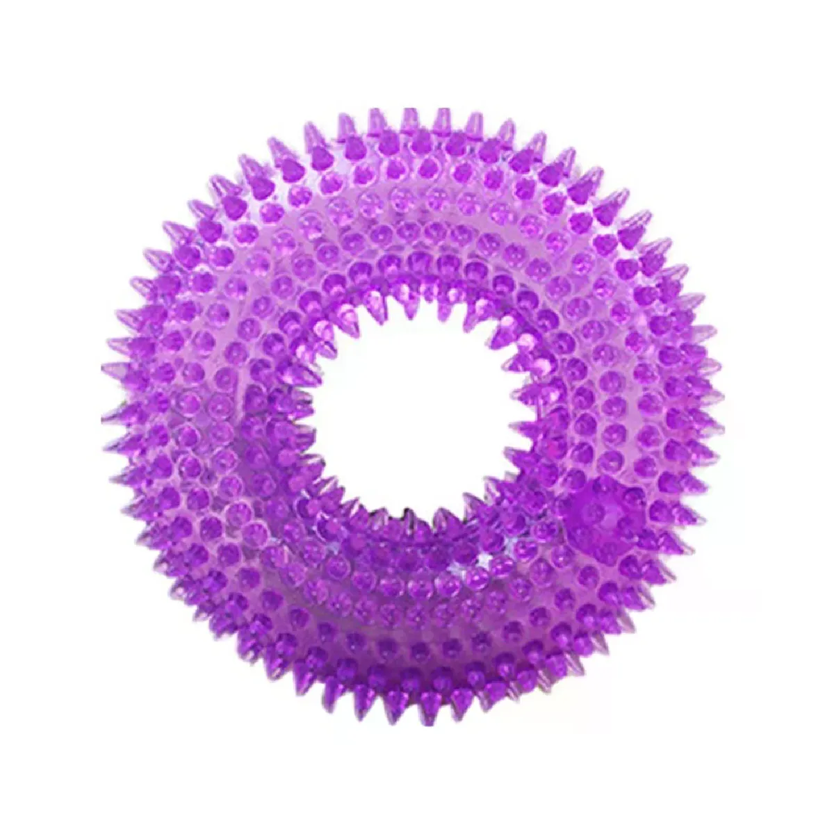Comparer les prix de Jouets pour animaux de compagnie résistants aux morsures, balle sonore à mâcher, dents propres, grand chien Golden Retriever, pointes en TPR, entraînement, dents propres, jouet pour chien~07509