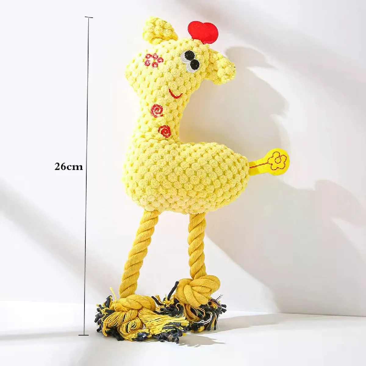 Jouet en peluche pour chien en forme d'animaux, résistant aux morsures, jouets couineurs en velours côtelé pour petits et grands chiens, accessoires de dressage pour chiots~06248