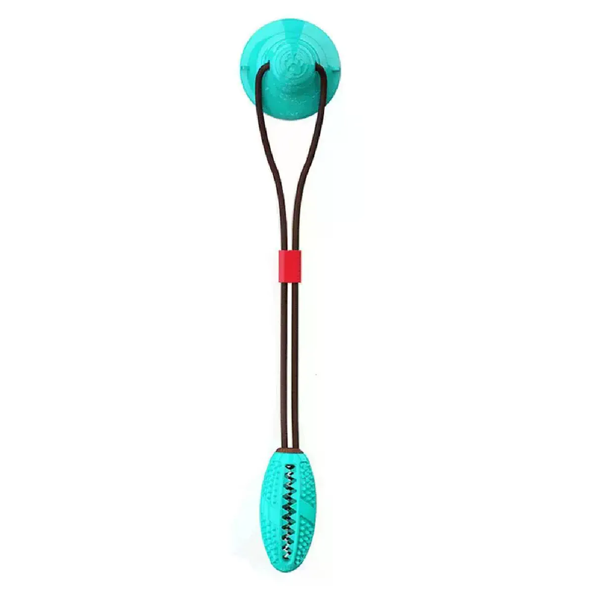 Comparer les prix de Jouet à mâcher multifonction pour chien, double ventouse améliorée, balle à tirer pour nettoyage des dents, distributeur de nourriture~06815