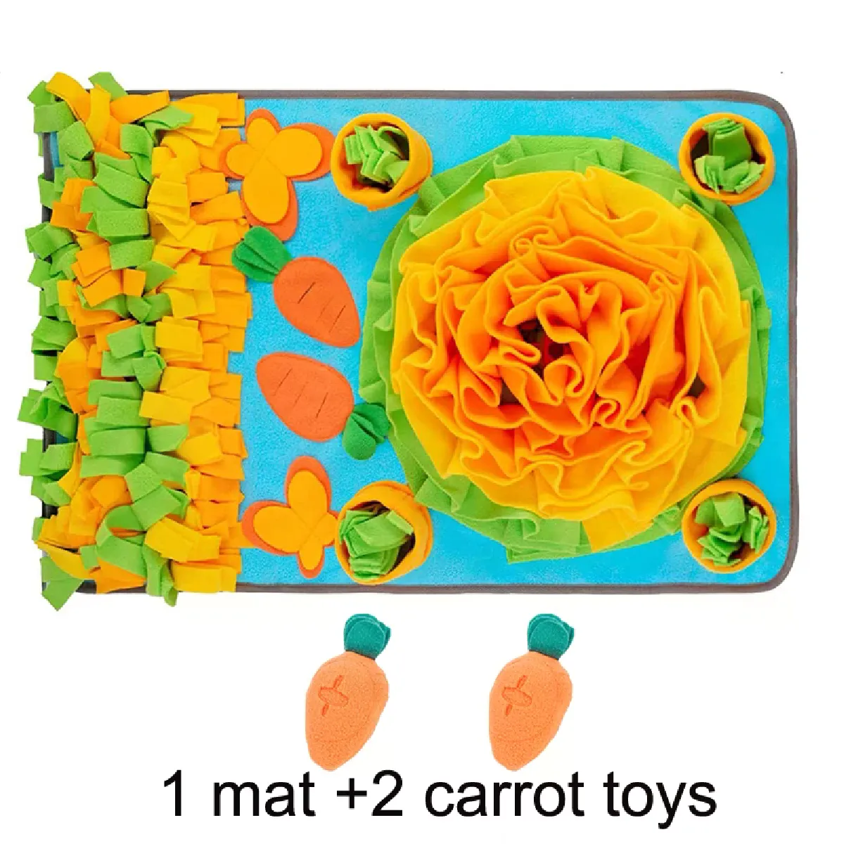 Meilleurs prix pour Tapis pour chien durable, puzzle à renifler pour chiots, jouets interactifs, tapis d'alimentation pour animaux de compagnie, gamelle couinante portable antidérapante pour chien~07415