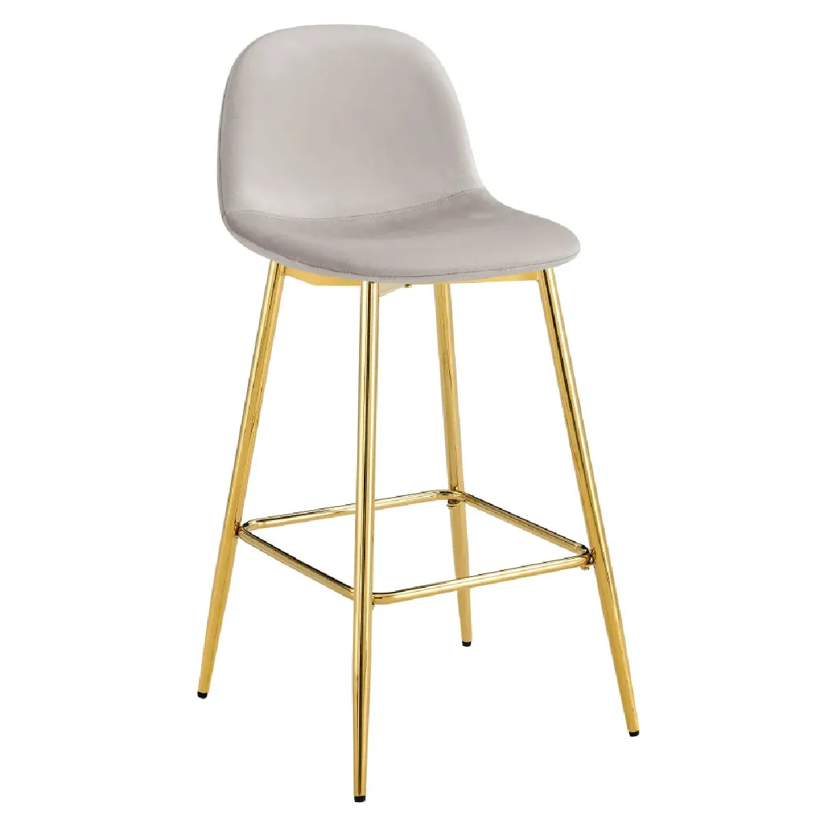 Homy france Lot de 2 tabourets de bar scandinaves - Anthracite