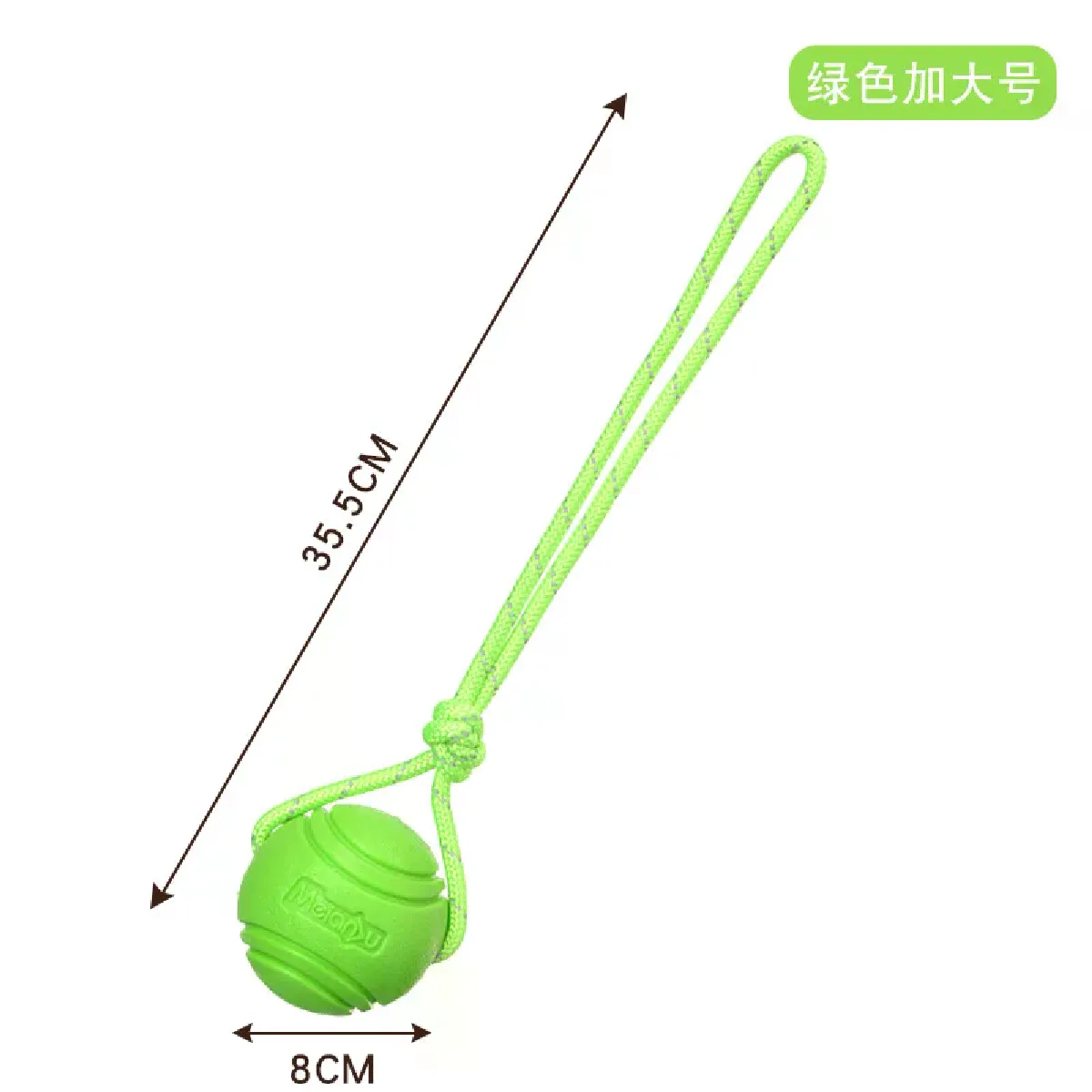 Comparer les prix de Balles d'entraînement interactives en corde de chanvre pour petits chiens, balles anti-fuites en caoutchouc, jouet à mâcher résistant aux morsures pour la dentition et le nettoyage des chiots~06279