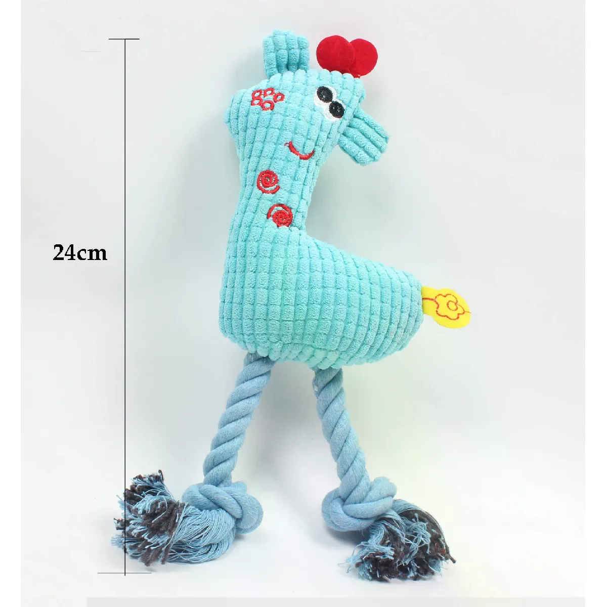Comparer les prix de Peluche en velours côtelé en forme d'animal pour chien, jouet interactif à mâcher et couineur pour petits et grands chiens, accessoires pour animaux de compagnie~06696