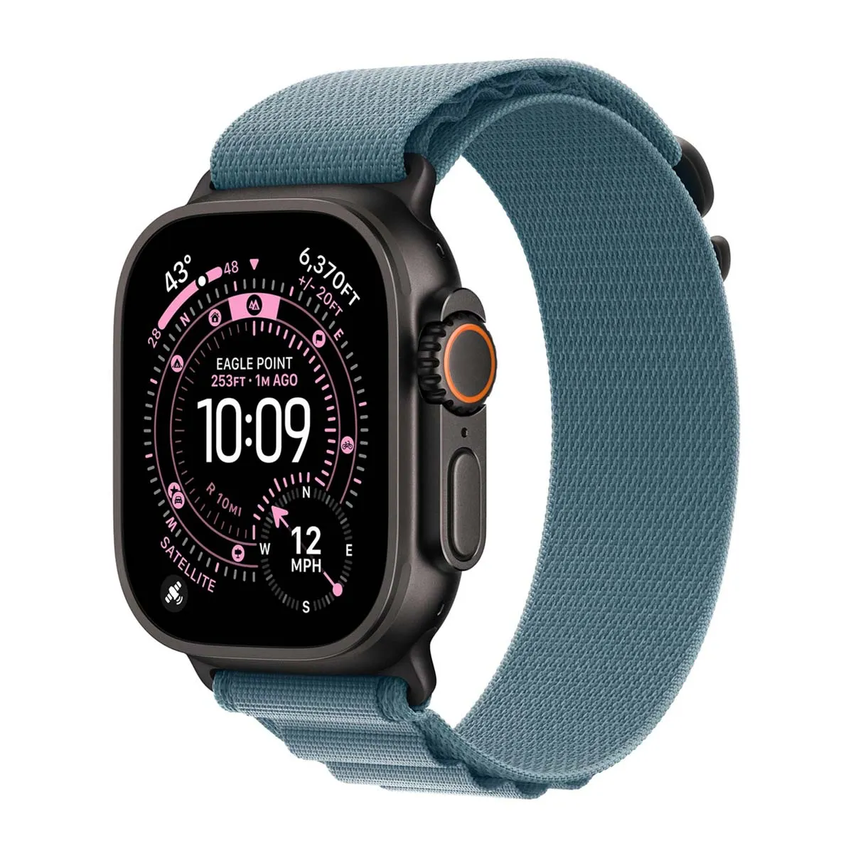 Bracelet 49 mm - Large Boucle Alpine bleu clair