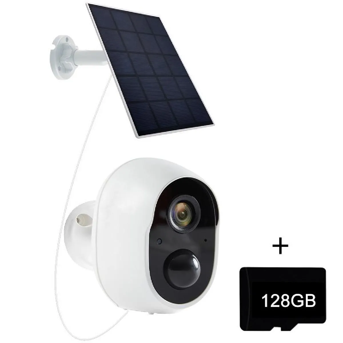 Camera De Surveillance Solaire Sans Fil Ultra HD Avec Vision Nocturne Et Intercom YONIS