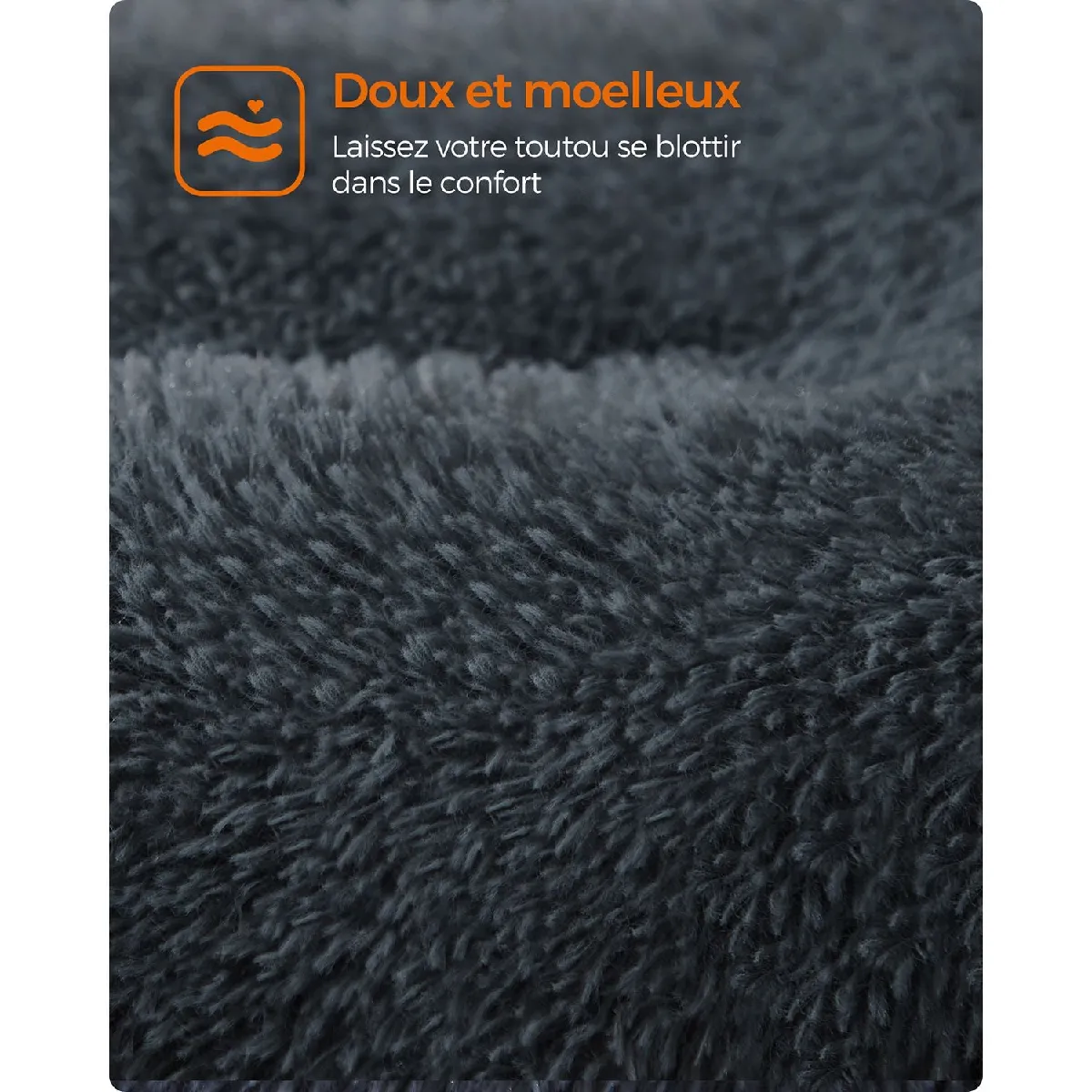 Meilleurs prix pour Panier pour chien canapé lit pour animaux rembourrage moelleux 95 x 60 cm lavable en machine coussin pour chien gris 12_0006800