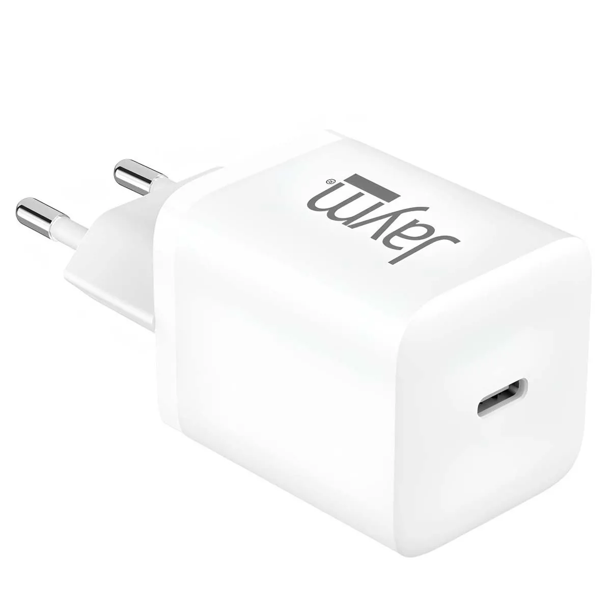 Jaym Blanc Chargeur Secteur Usb-C 45W Power Delivery Ultra-Compact Gan