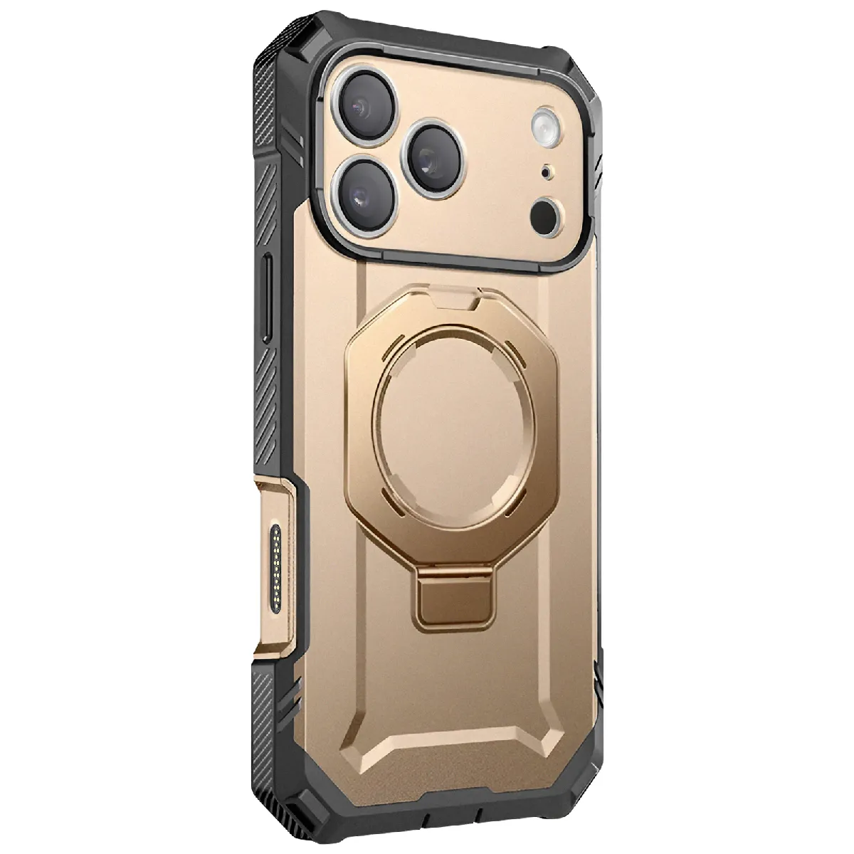 Coque Int&eacute;grale pour iPhone 17 Pro Max MagSafe S&eacute;rie Unicorn Beetle Grip Pro Dor&eacute;e