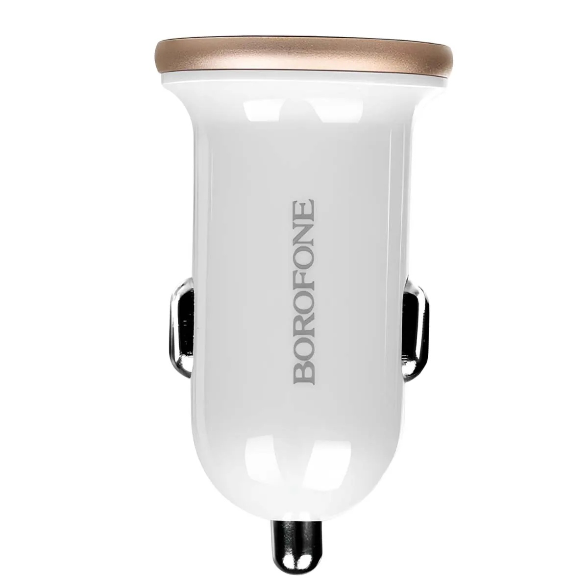 Borofone Blanc Chargeur De Voiture Rapide Avec 2 Ports Usb 5V/2.1A - Neuf - Image 2