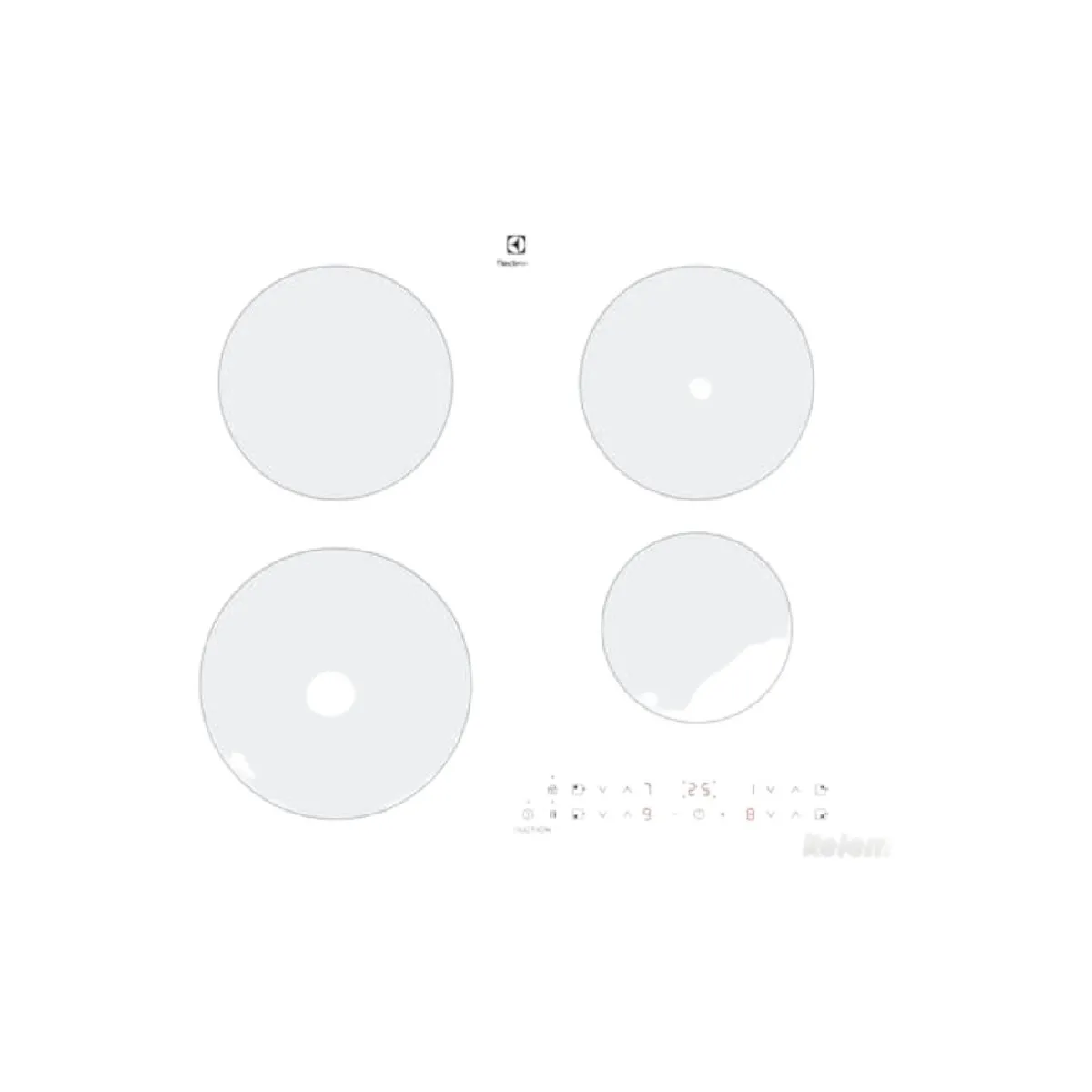 VERRE CERAMIQUE POUR PLAQUE INDUCTION 520X590MM ELECTROLUX SEM255869