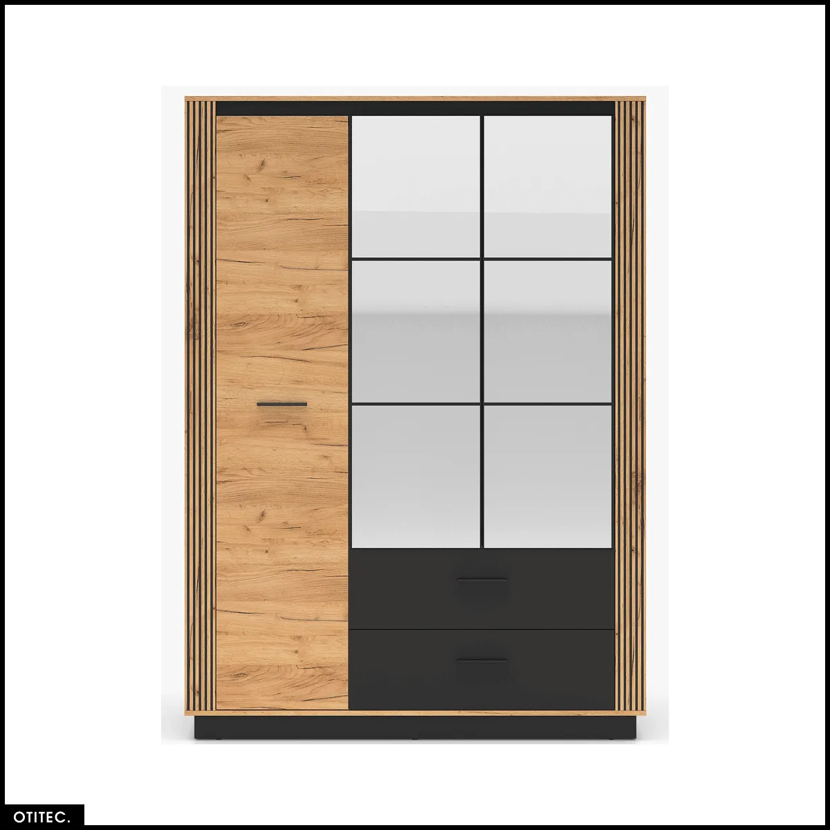 Otitec Armoire dressing - Chêne noir