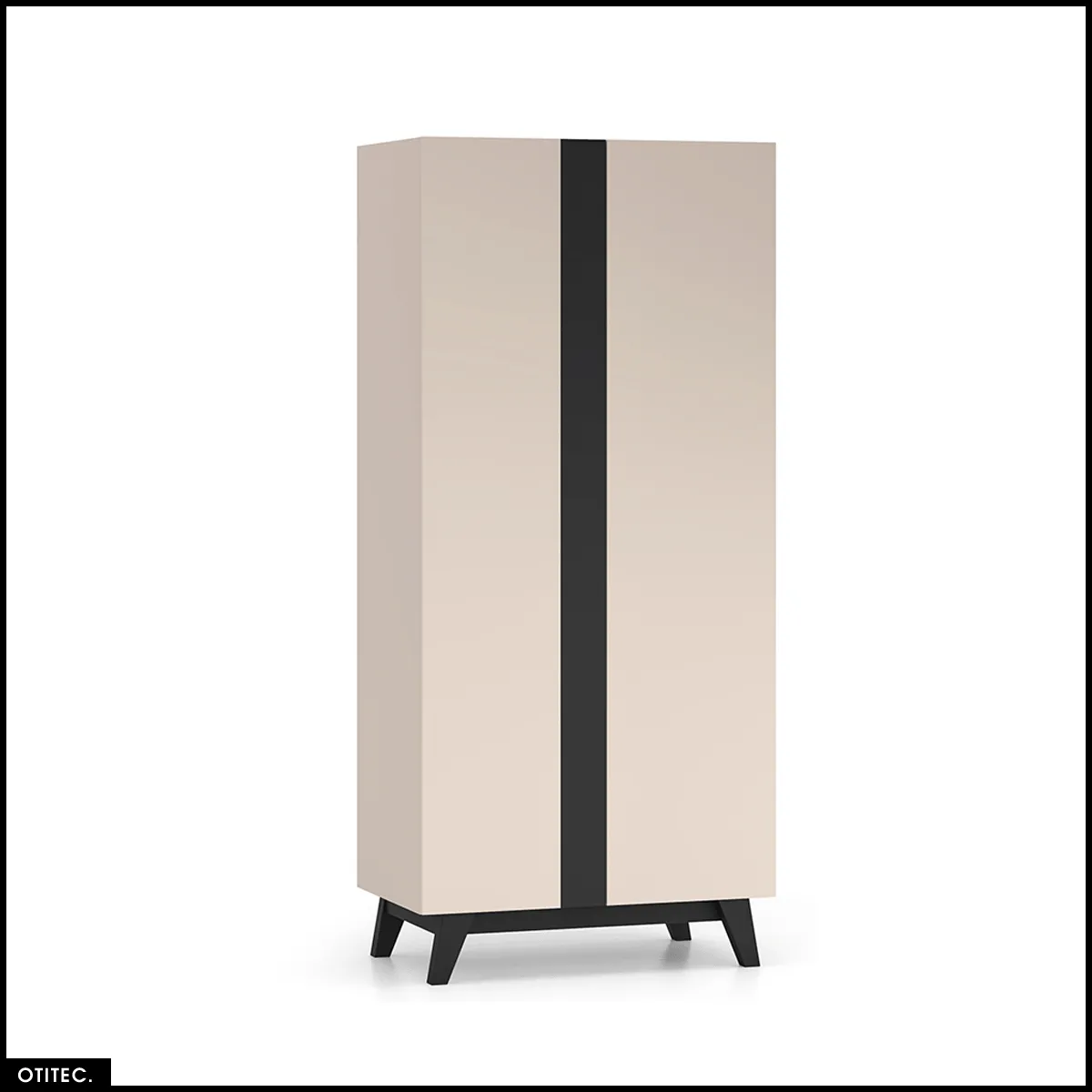 Otitec Armoire dressing - cachemire et noir