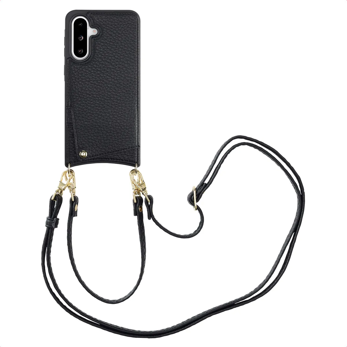 Selencia Noir Coque De Télephone Nova Avec Cordon Et Porte-Cartes Pour Samsung Galaxy A36 / A56 - Image 2