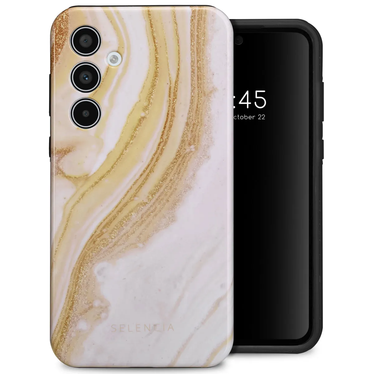 Selencia Doré Coque En Plastique Vivid Samsung Galaxy A35
