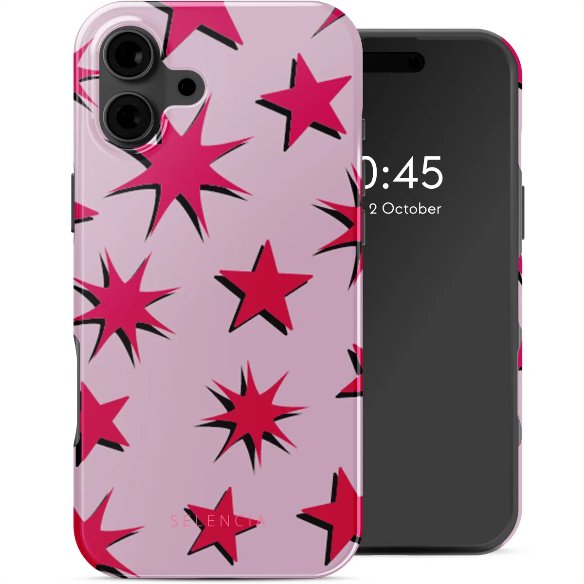 Selencia Coque Arrière Magsafe En Plastique Vivid Apple Iphone 16 - Étoiles
