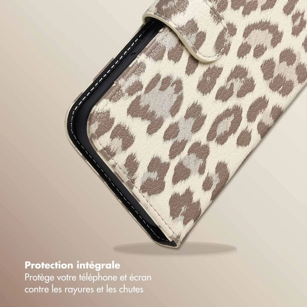 Selencia Ivoire Étui Portefeuille Sabi Apple Iphone 15 - Doux