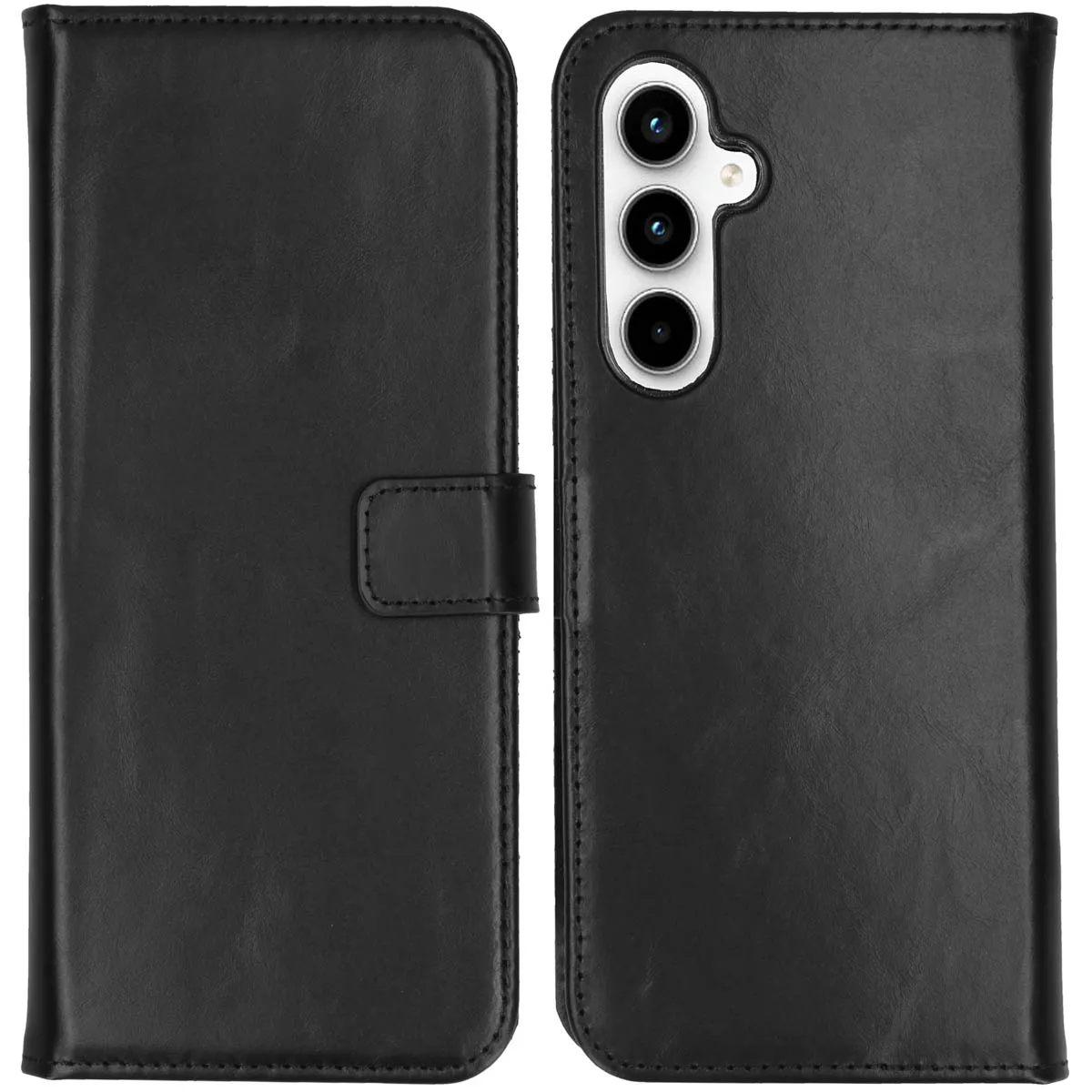Selencia Noir Étui Portefeuille Samsung Galaxy A55 5G