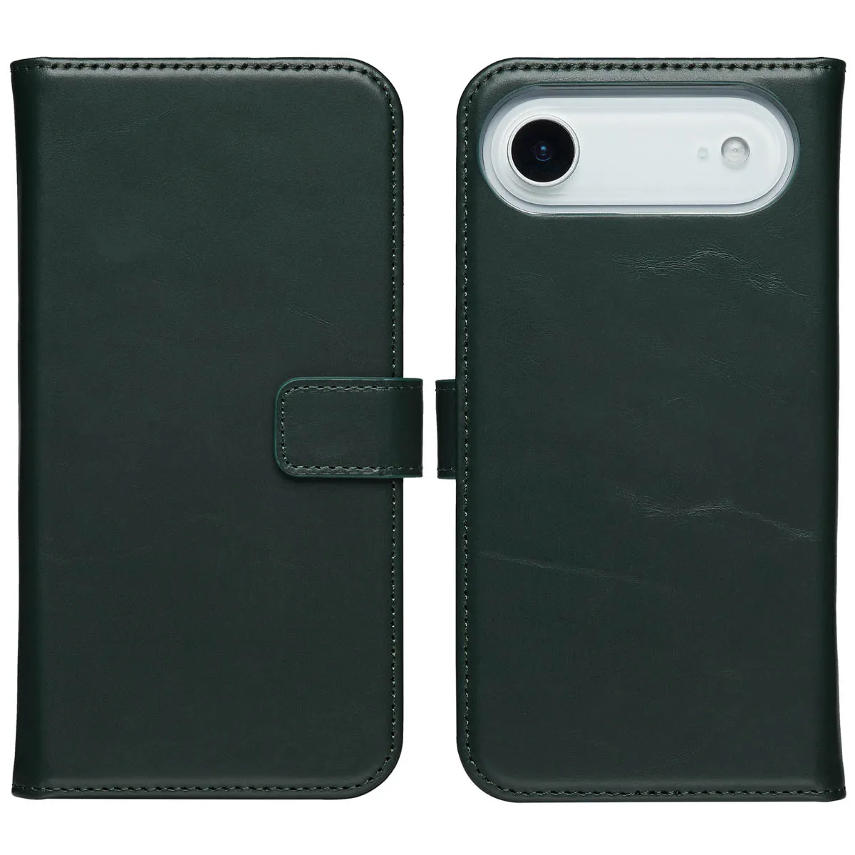 Selencia Vert Etui Portefeuille En Cuir Véritable Pour Iphone Air - Image 2