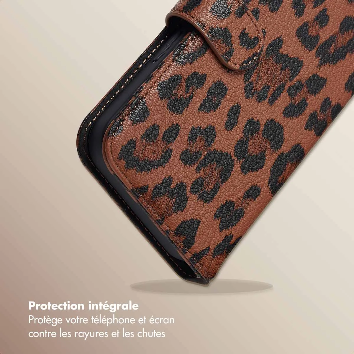 Selencia Marron Étui Portefeuille En Similicuir Sabi Apple Iphone 15