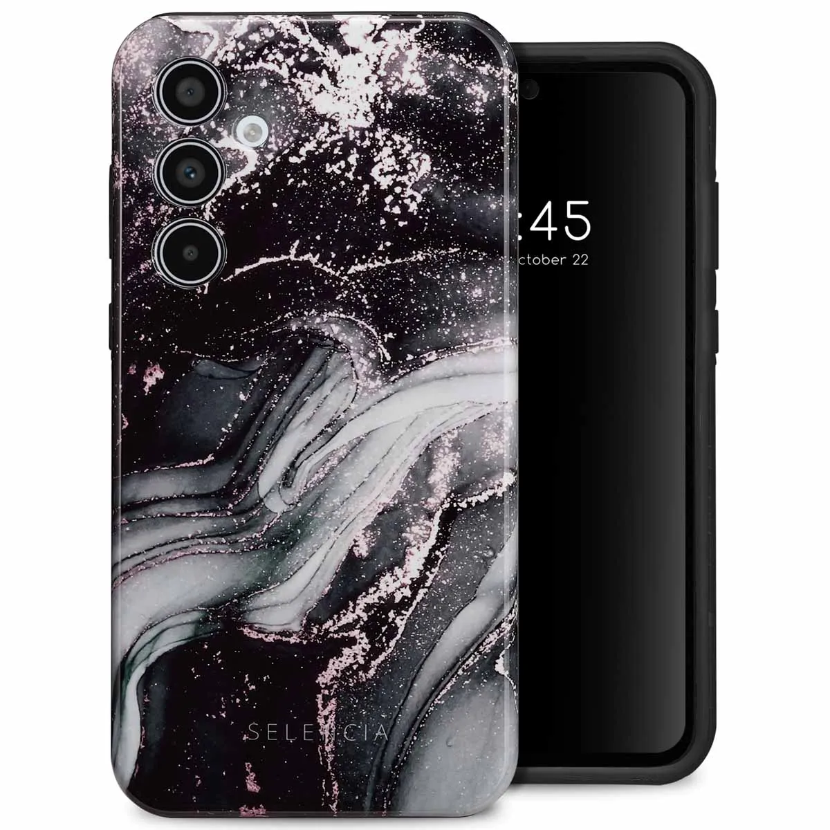 Selencia Noir Coque Arrière Vivid Samsung Galaxy A35
