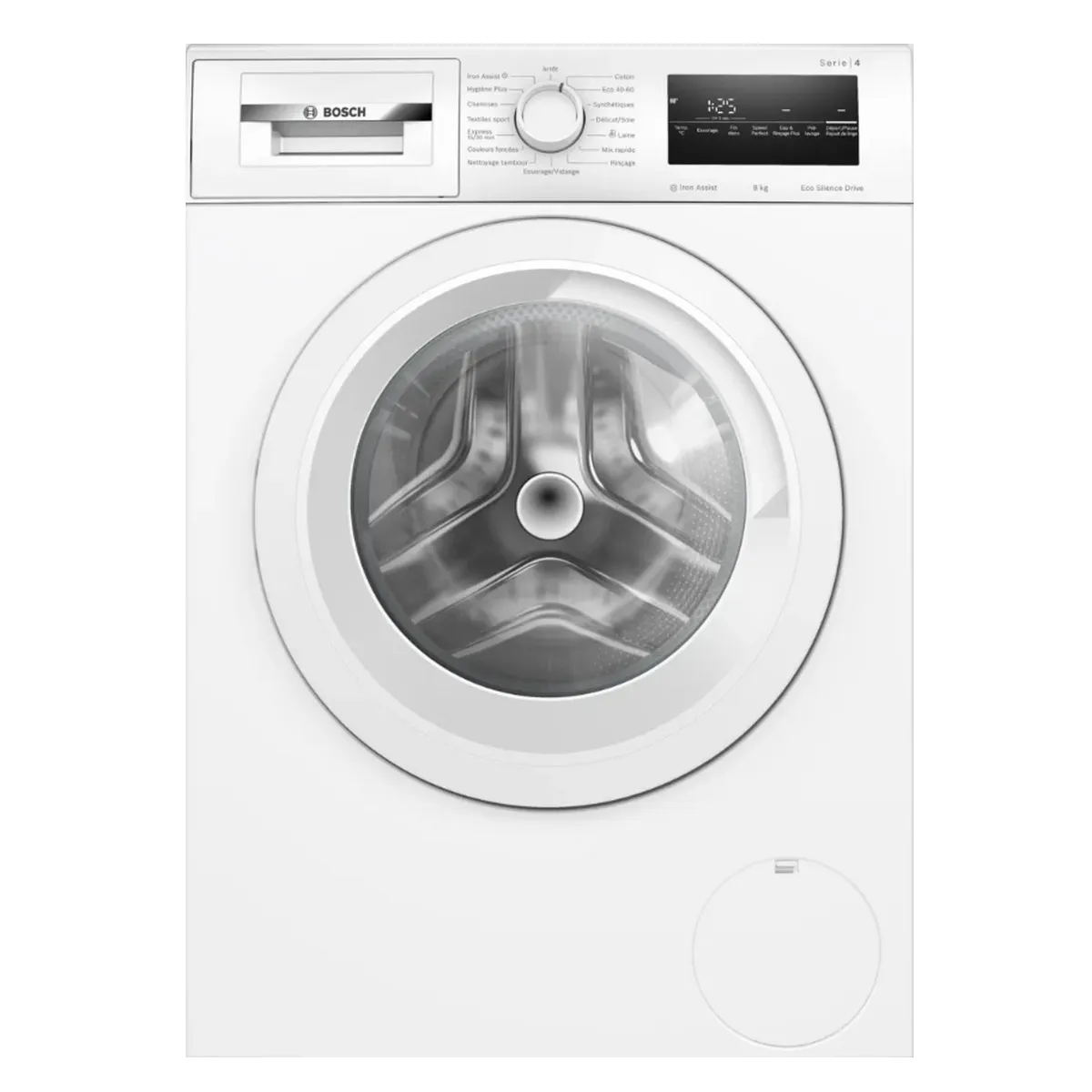 Lave linge hublot BOSCH WAN2827ZFR SER4 9 kg Induction L60cm Classe A 1400 trsmin Vapeur - vue 3