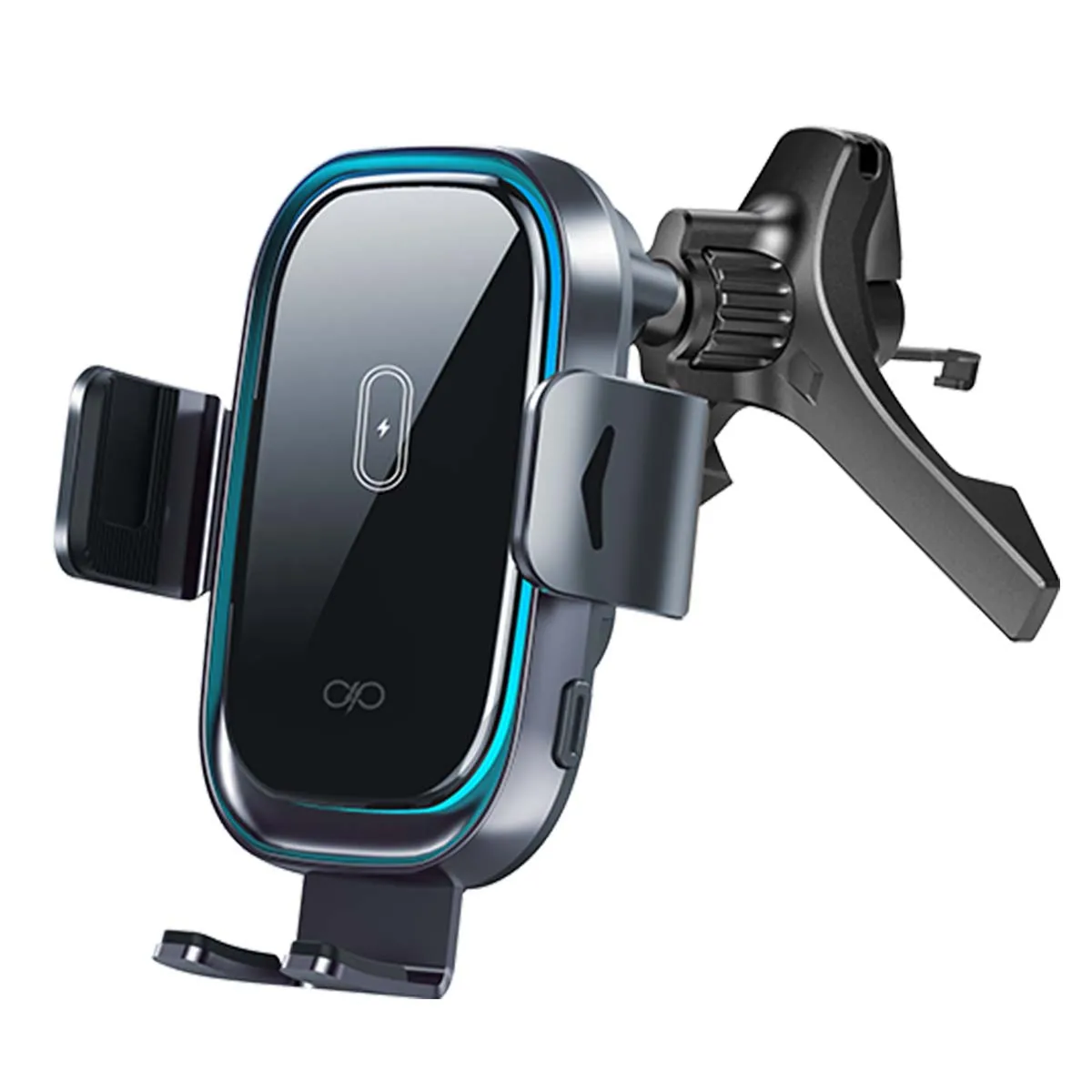 Force Noir Power Support Voiture Avec Charge Sans Fil 15W Qi Rapide